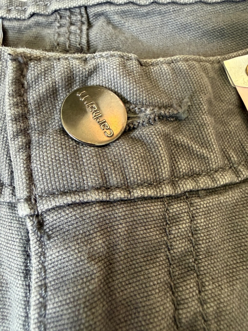 Carhartt Men’s Charcoal Cargo Work Pants relaxed fit - cropped - Picture 7 of 12